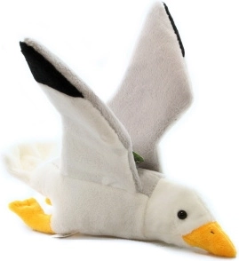 Gabbiano di peluche