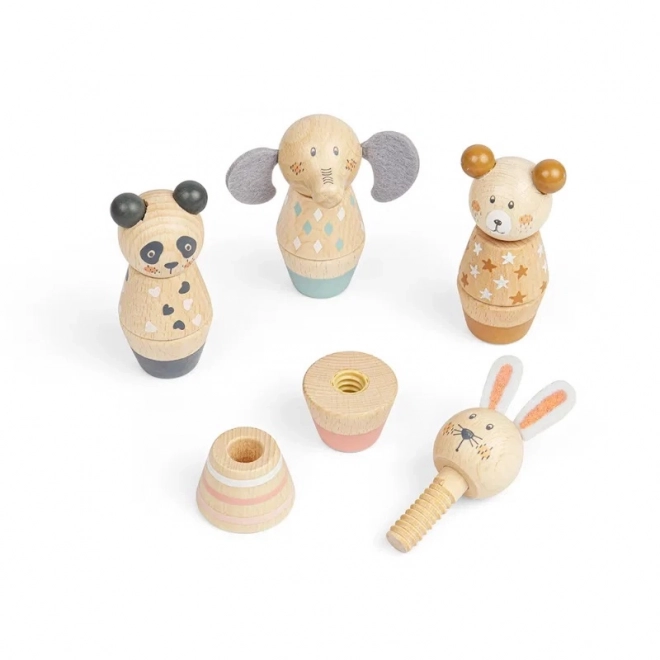 Animali di legno da assemblaggio Bigjigs Toys