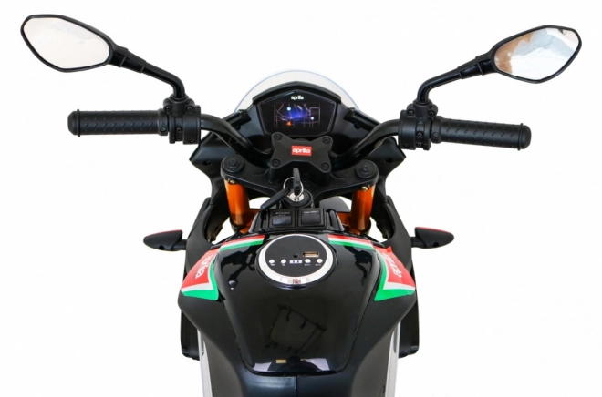 Moto a batteria per bambini Aprilia Tuono V4 nero