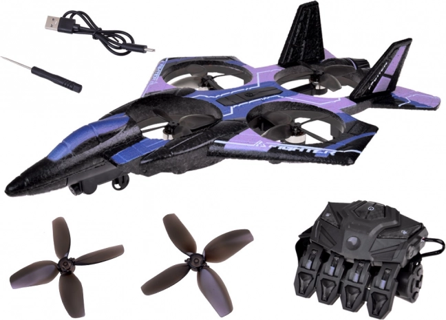 Drone volante divertente con diodi colorati