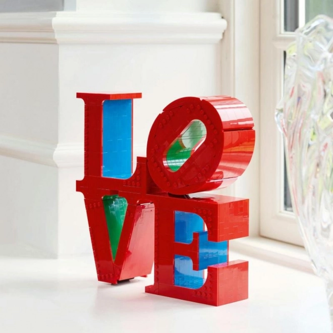 Scultura d'amore LEGO Art