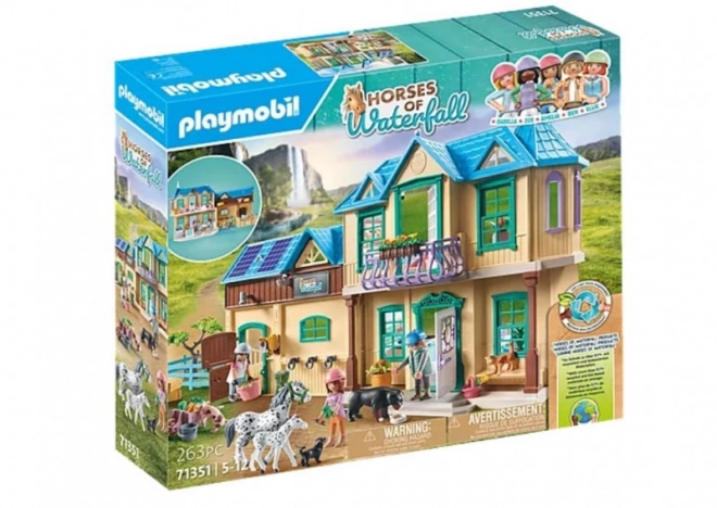 Set di figurine Ranczo Waterfall Cavalli PLAYMOBIL