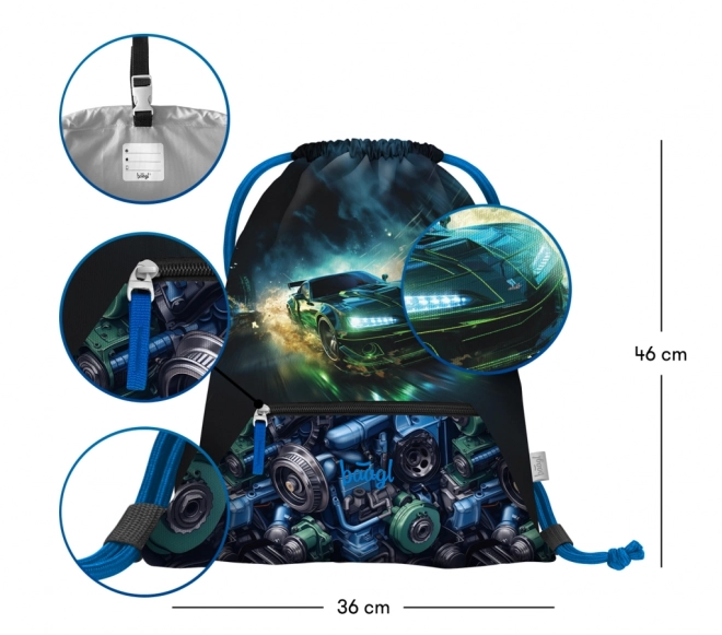 Zaino con tasca Auto da Corsa
