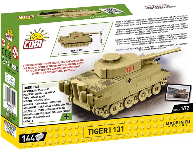 Modellino di Cobi Tiger I Museo Tiger 131