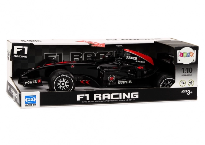 Macchina sportiva F1 con suoni scala 1:10 nera