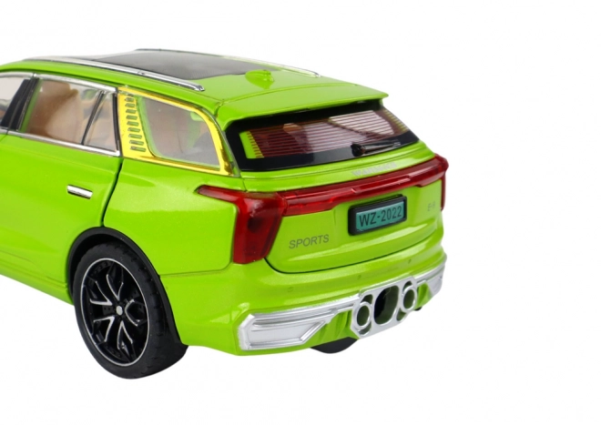 Modello di Auto RC in Alluminio Scala 1:24 Colore Verde