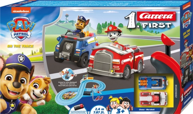 Pista da corsa PAW Patrol sulla pista