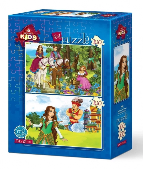 Puzzle Il Sogno Delle Principesse 2x100 Pezzi