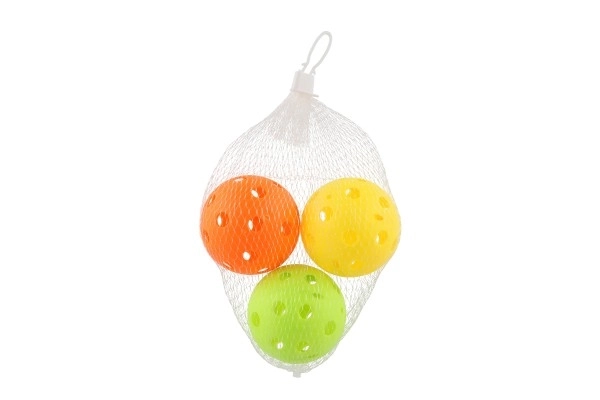 Pallina da Floorball 3 Pezzi in Plastica 7cm