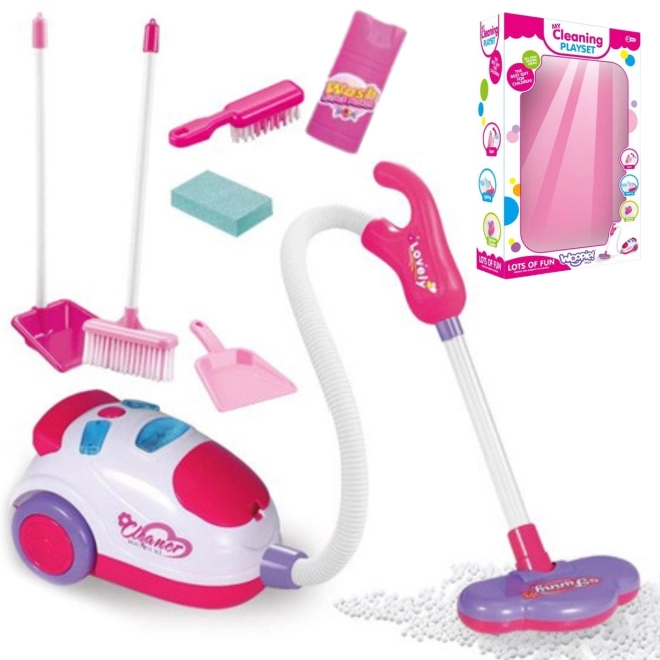 Set di pulizia per bambini con aspirapolvere Woopie