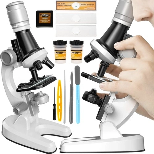 Microscopio educativo con ingrandimento 1200x