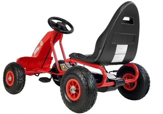 Gokart a pedali rosso per bambini