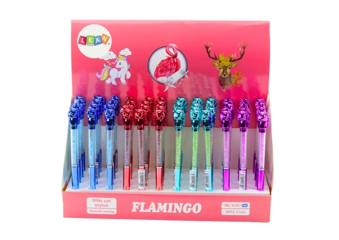 Penna con Unicorno e Diamantini