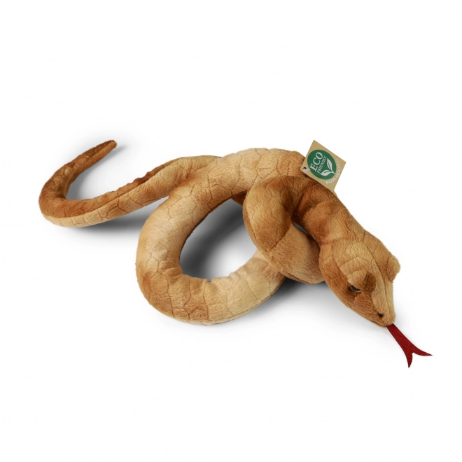 Serpente di peluche marrone eco-friendly 90 cm