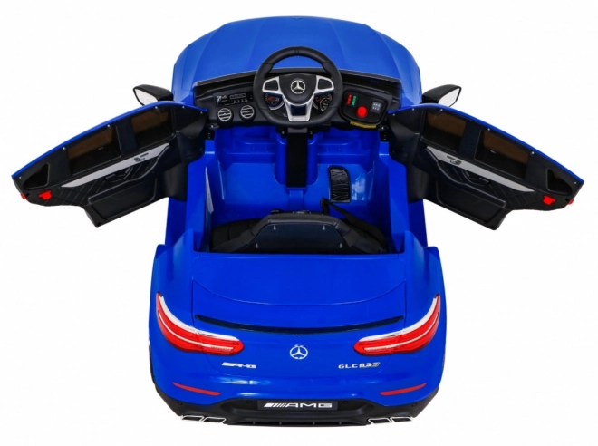Mercedes Benz GLC63S per bambini Blu + telecomando + trazione 4x4 + MP3 LED + EVA + partenza lenta