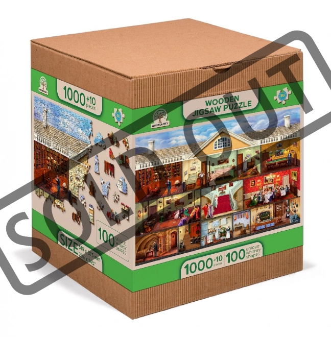 Puzzle in legno residenza vittoriana 2 in 1