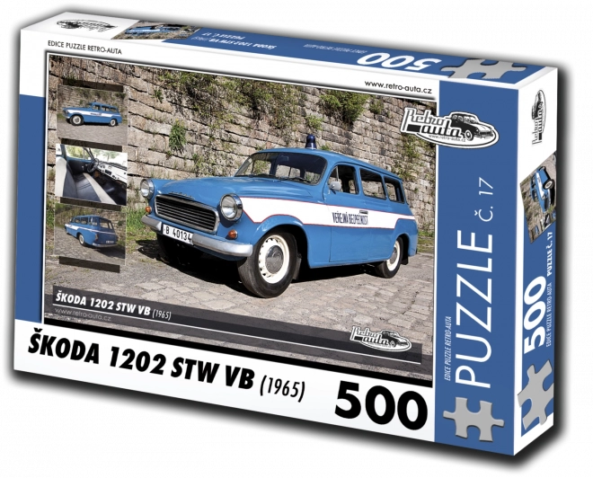 Puzzle auto d’epoca Škoda 1202 STW VB 500 pezzi