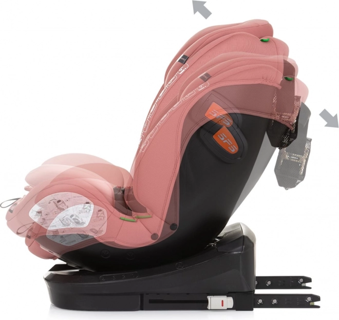 Seggiolino auto Volare i-Size 40-150cm Isofix 360 Flamingo