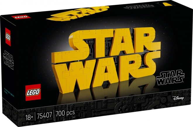 logo STAR WARS con mattoncini LEGO per adulti