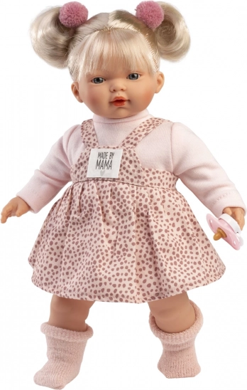 Bambola realistica Llorens Roberta con suoni, corpo di stoffa morbido, 33 cm