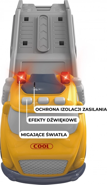 Kit di traino giallo WOOPIE City Truck con effetti luminosi e sonori