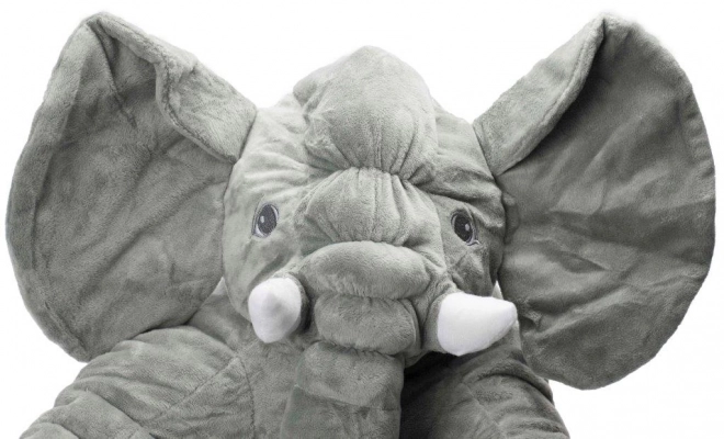 Grande peluche elefante grigio