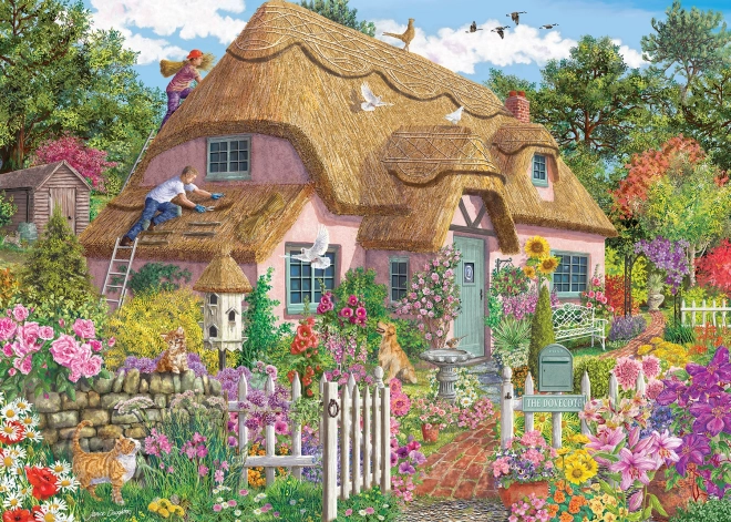 Puzzle Casa dal Tetto di Paglia 1000 Pezzi