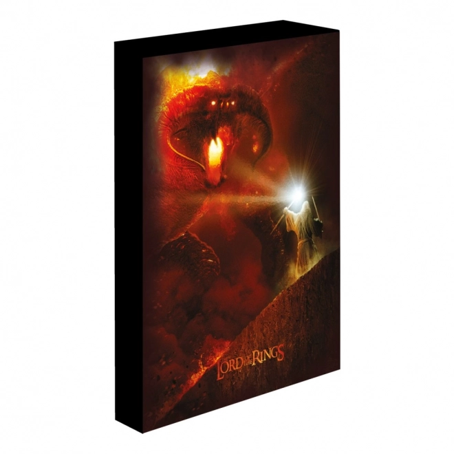 Quadro LED luminoso Il Signore degli Anelli - Balrog