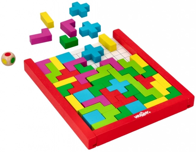 Puzzle Tetris in legno