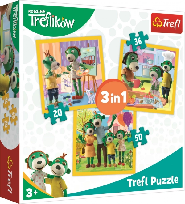 Puzzle Trefl La Famiglia Treflik Insieme è Divertente