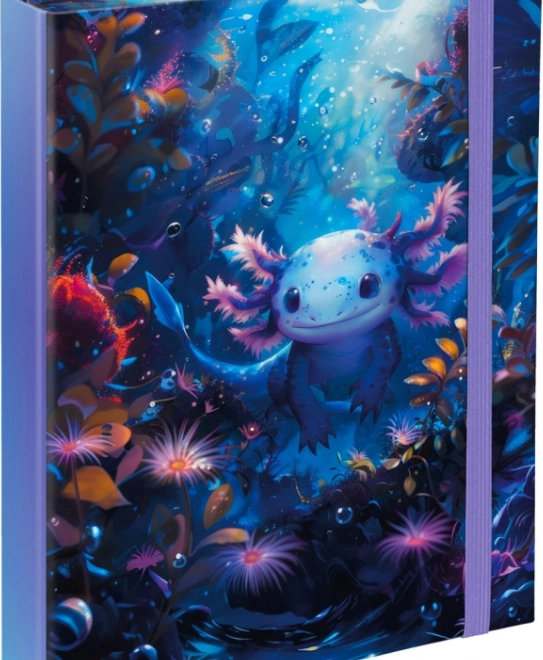 Cartelle per quaderni scolastici A5 con motivo Axolotl