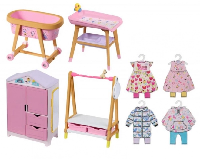 Baby Born Minis set con mobili