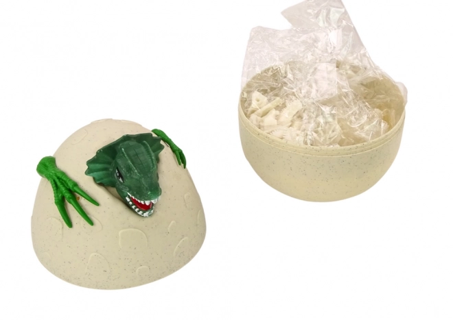 Uovo Dipinto Con Dinosauri Verde DIY