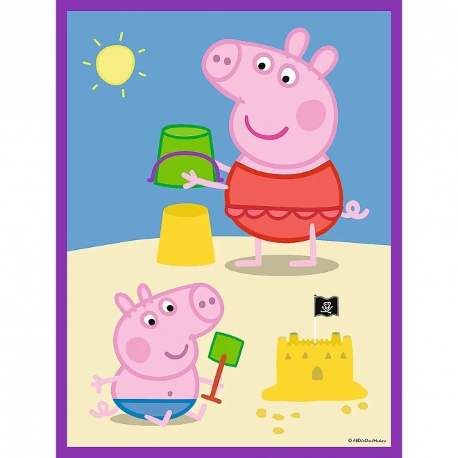 Puzzle Doppia Faccia Peppa Pig: Buongiorno BABY MAXI 2x10 pezzi