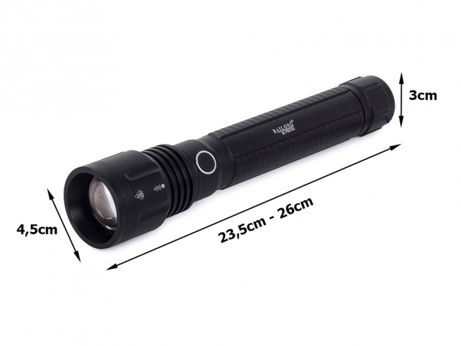 Torcia tattica militare con LED CREE XHP50 Zoom Bailong