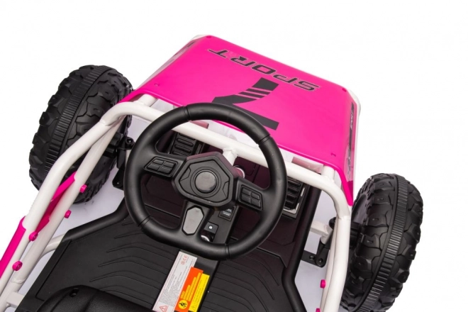 Auto a batteria Buggy rosa 24V