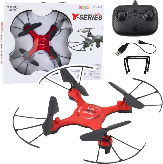 Drone con effetti LED rosso