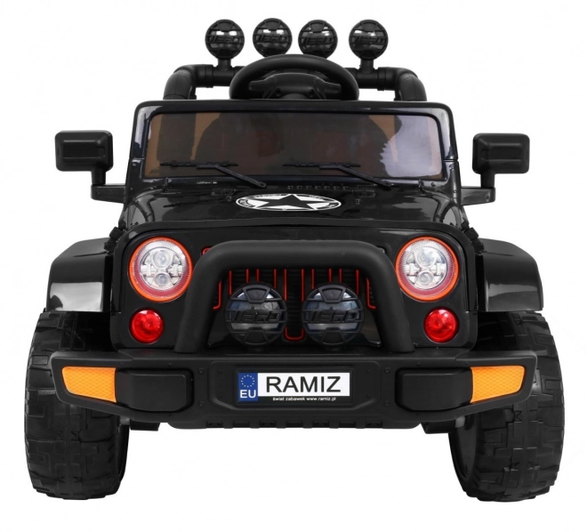 Auto fuoristrada full-time 4WD con telecomando, audio LED e vano nero per bambini