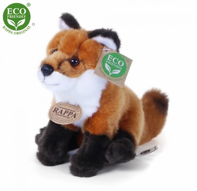 Volpe di peluche seduta eco-friendly 18 cm