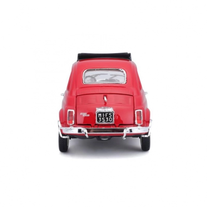 Modellino Fiat 500L (1968) rosso in scala 1:24