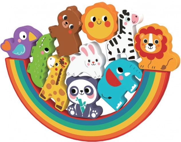 Puzzle bilanciato con animali 2 in 1