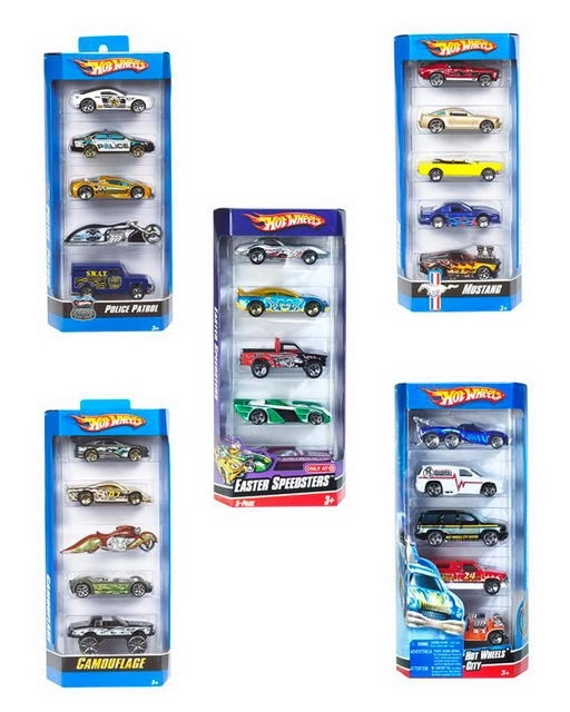 Set di 5 macchine Hot Wheels