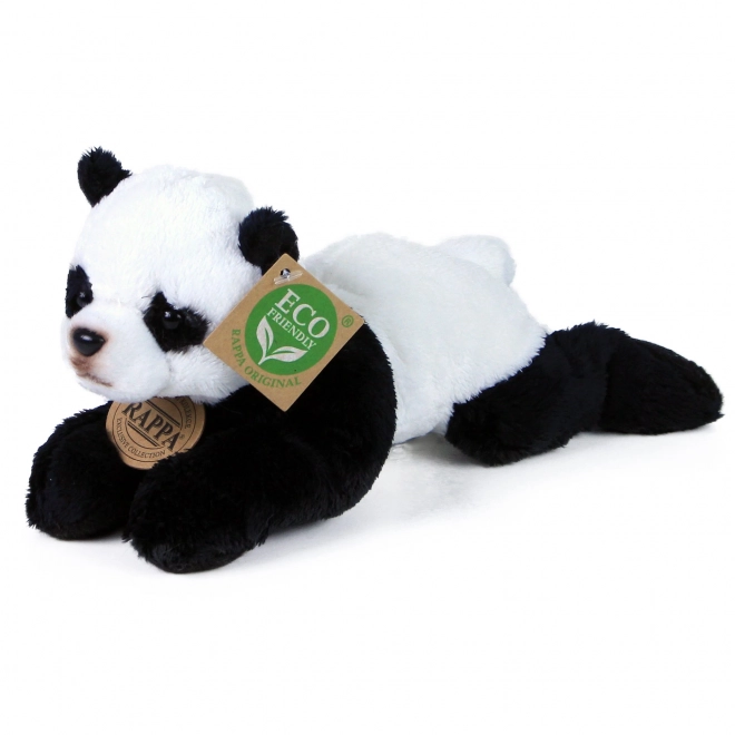 Panda di peluche ecologica sdraiata 18 cm