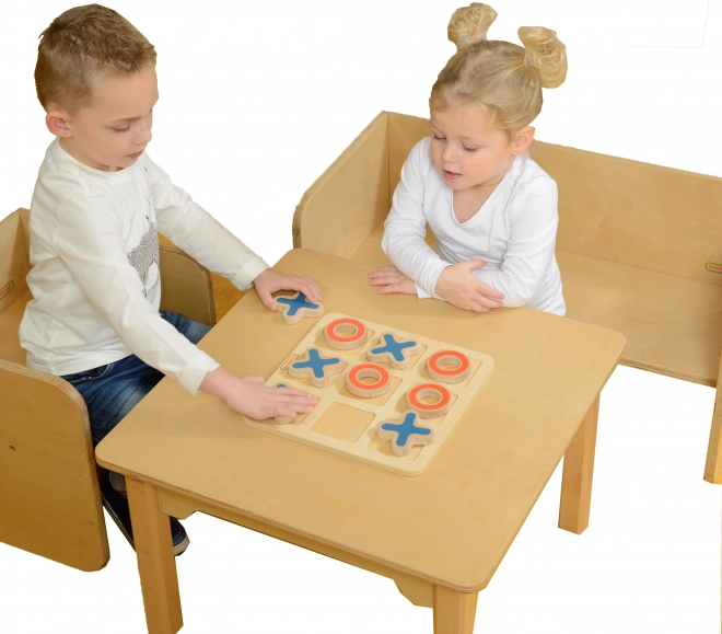 Gioco del Tris in Legno per Bambini