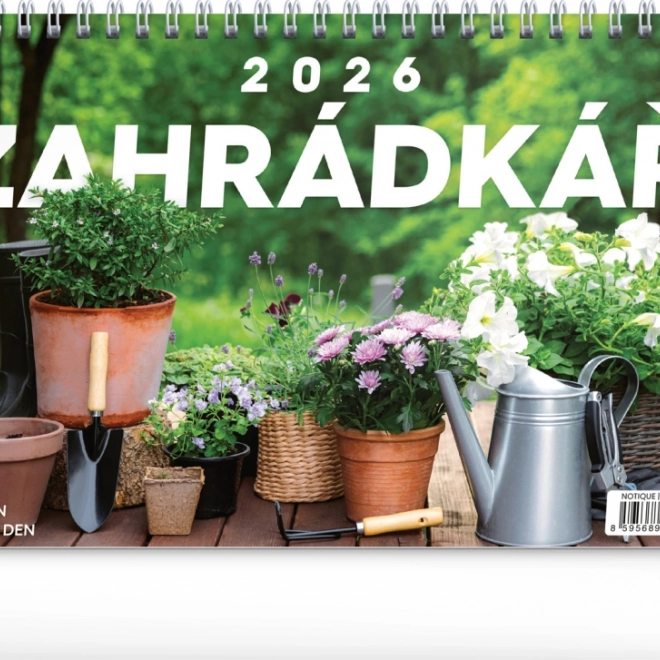 Calendario da tavolo per giardinieri per l'anno 2026