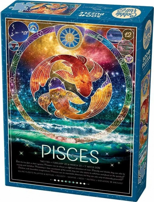 Puzzle Segno Zodiacale: Pesci 500 Pezzi Cobble Hill