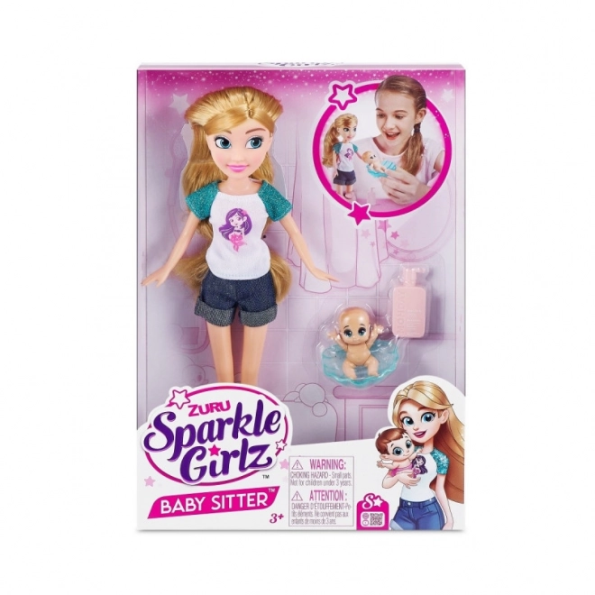 Set bambole Baby Sitter Sparkle Girlz