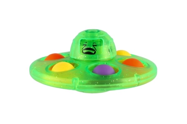 Spinner blaster con bolle in plastica 8cm