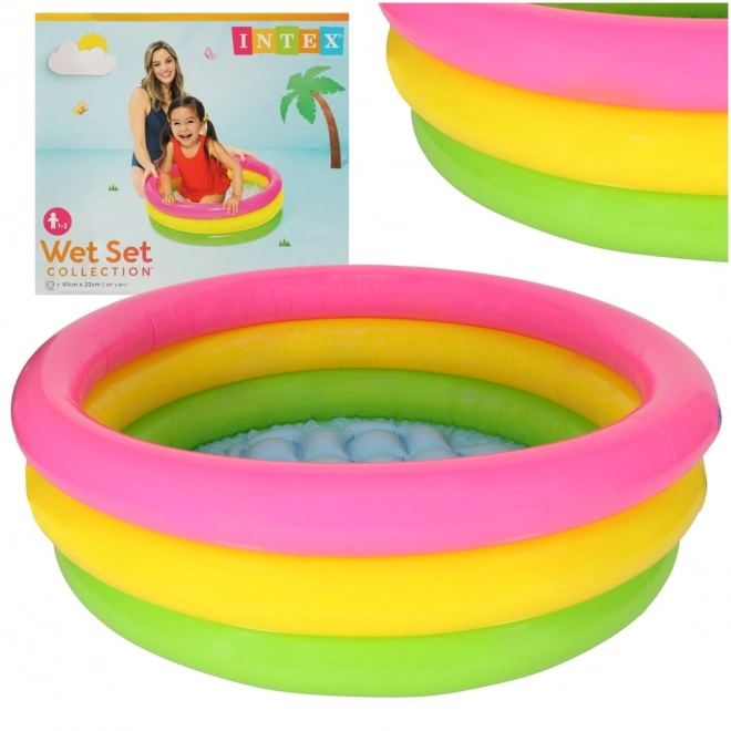 Piscina gonfiabile arcobaleno per bambini