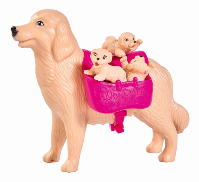 Pratico marsupio sulla schiena del cagnolino